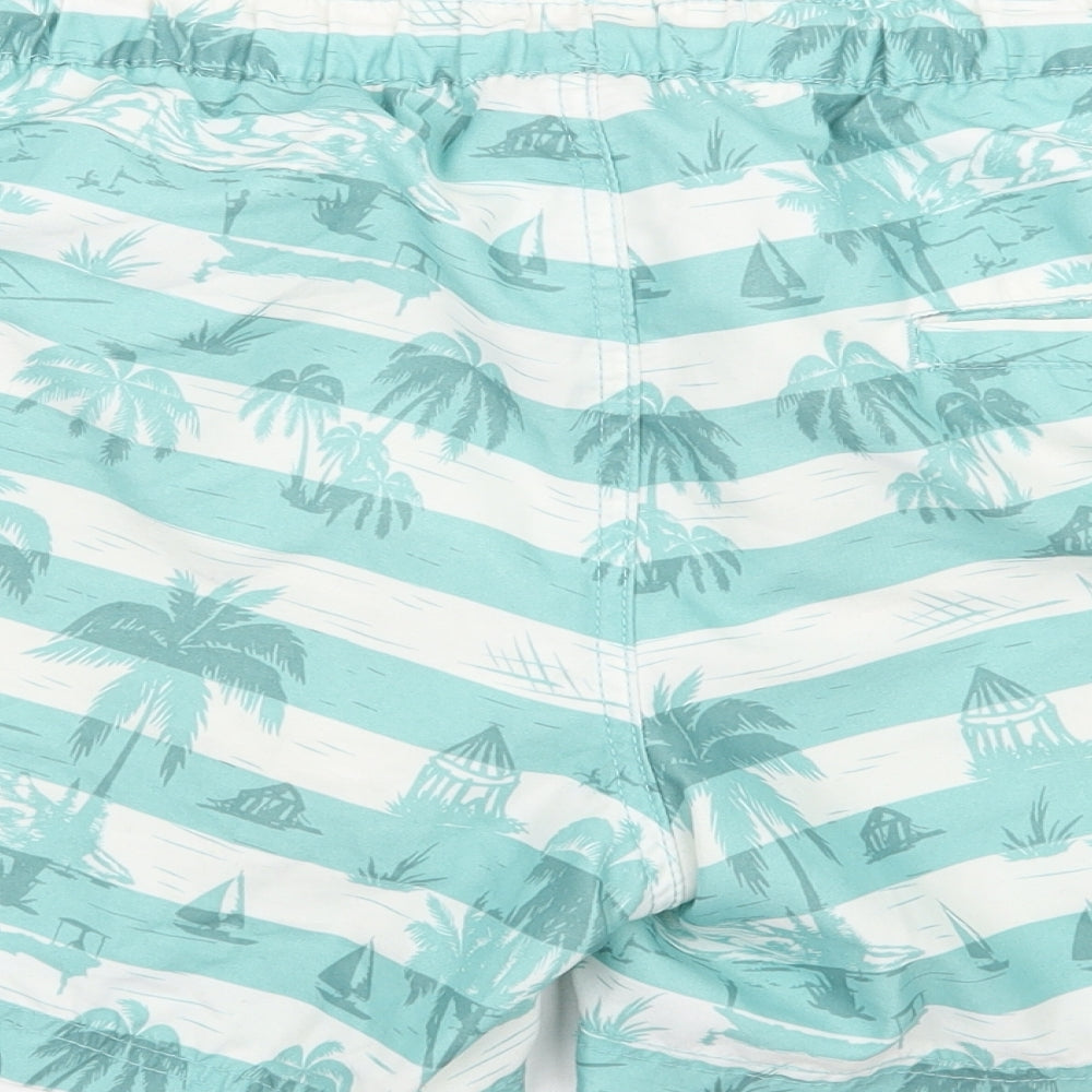 Defecto Mens Green Floral  Bermuda Shorts Size S