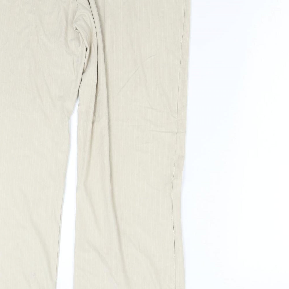M&S Womens Beige   Trousers  Size 18 L29 in