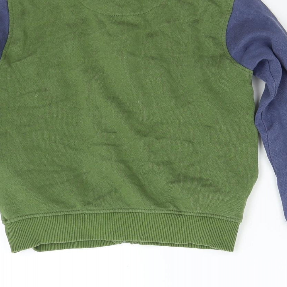 Penguin Boys Green   Full Zip Sweatshirt Size 7-8 Years