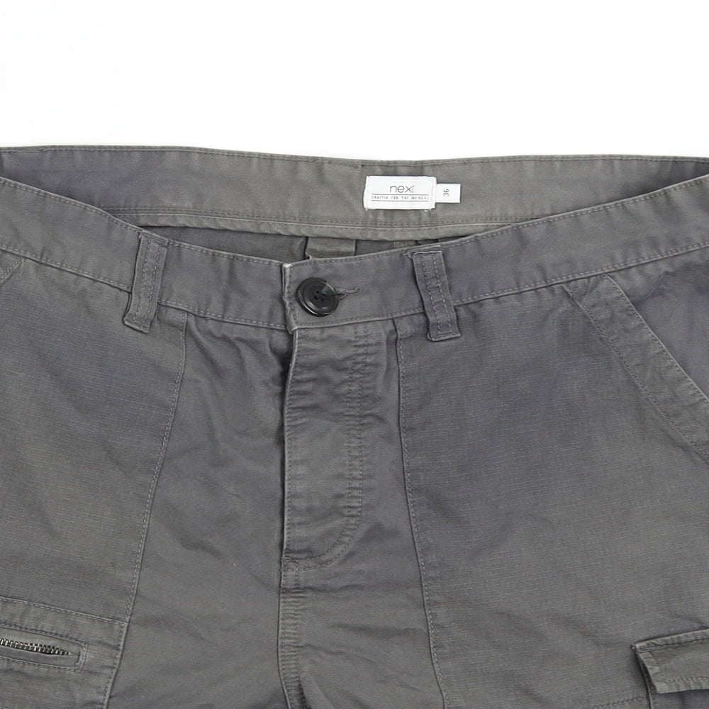 NEXT Mens Grey   Cargo Shorts Size 36