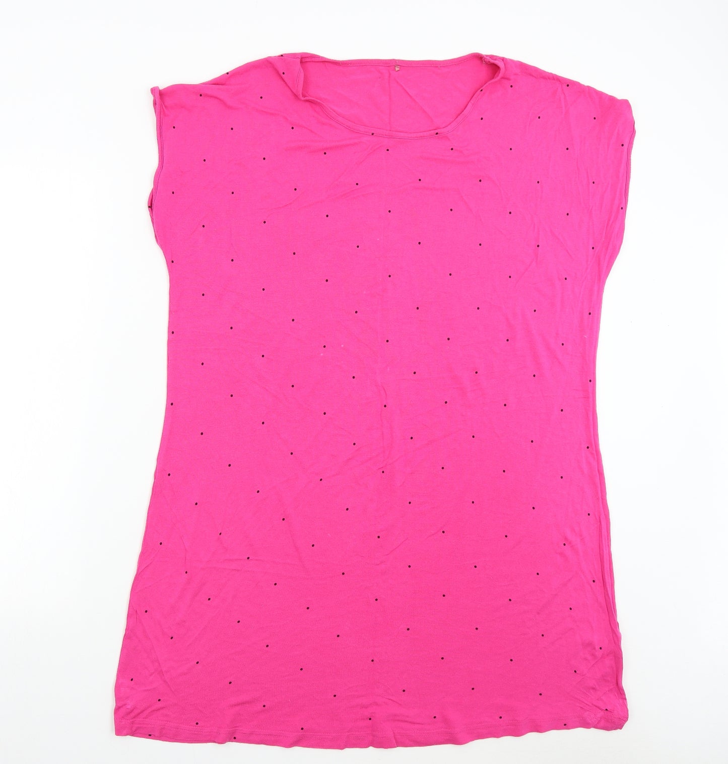 George Womens Pink Polka Dot   Nightshirt Size 16