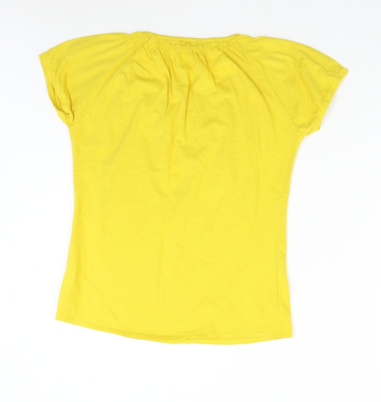 Isle Womens Yellow   Basic T-Shirt Size S