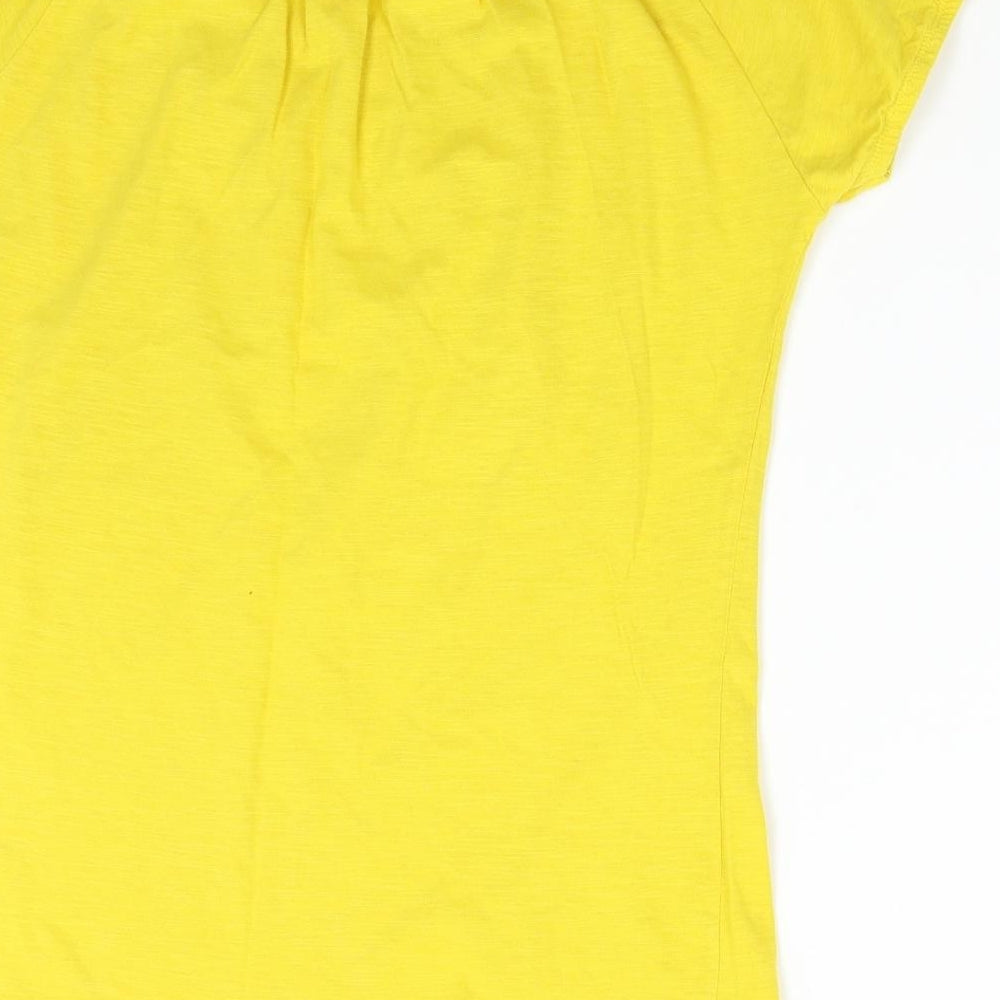 Isle Womens Yellow   Basic T-Shirt Size S