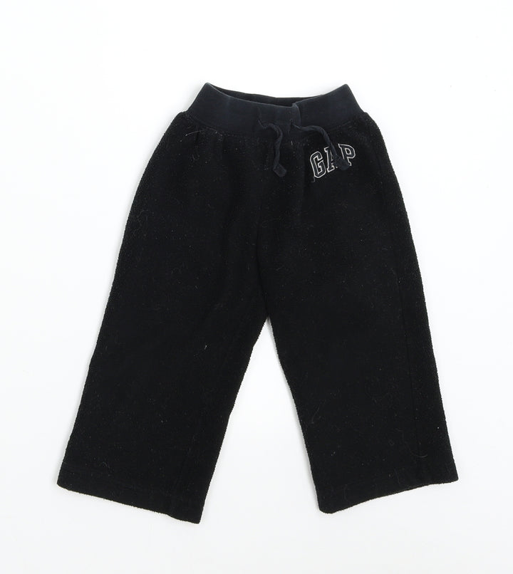 Baby Gap Boys Black Fleece Sweatpants Trousers Size 2 Years