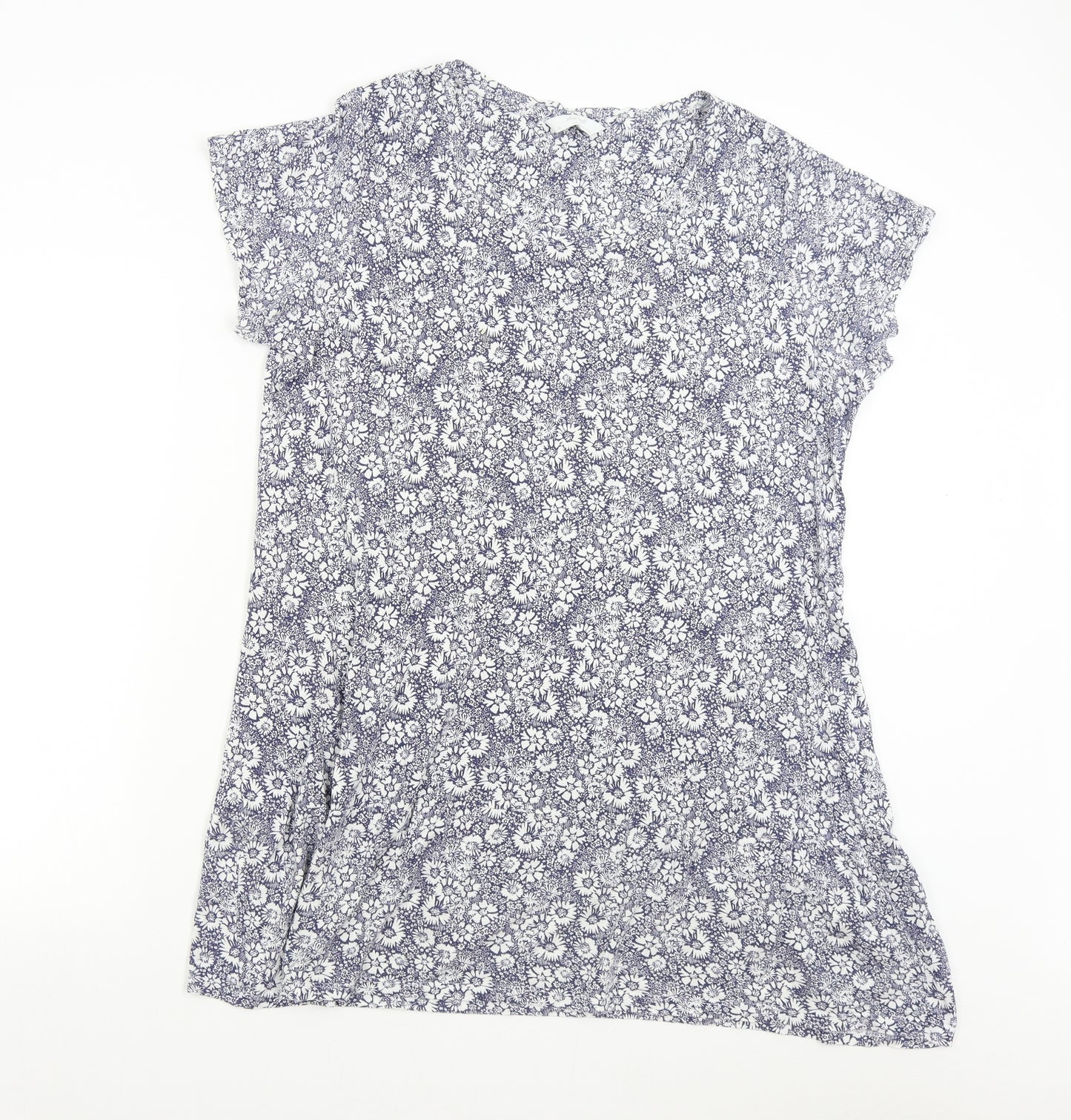 Sleep Well Womens Blue Floral   Nightshirt Size 18