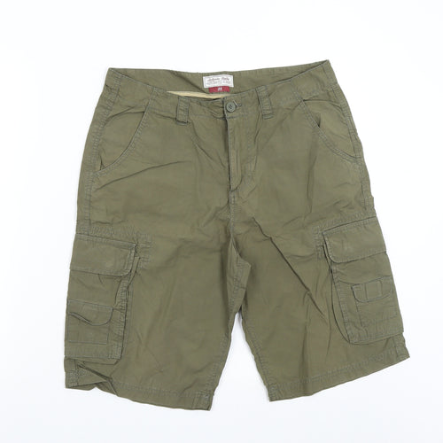 TU Mens Green   Cargo Shorts Size 32