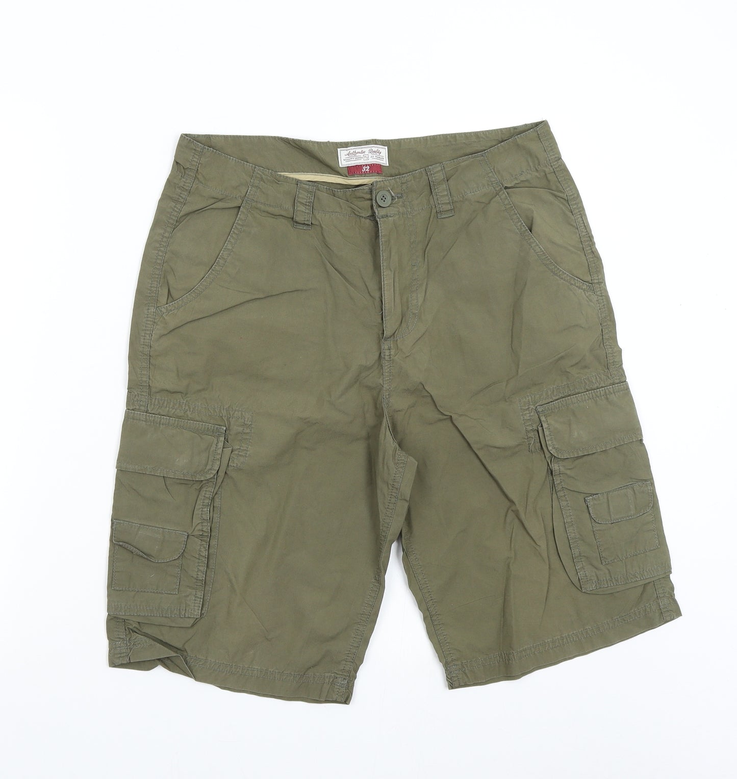 TU Mens Green   Cargo Shorts Size 32