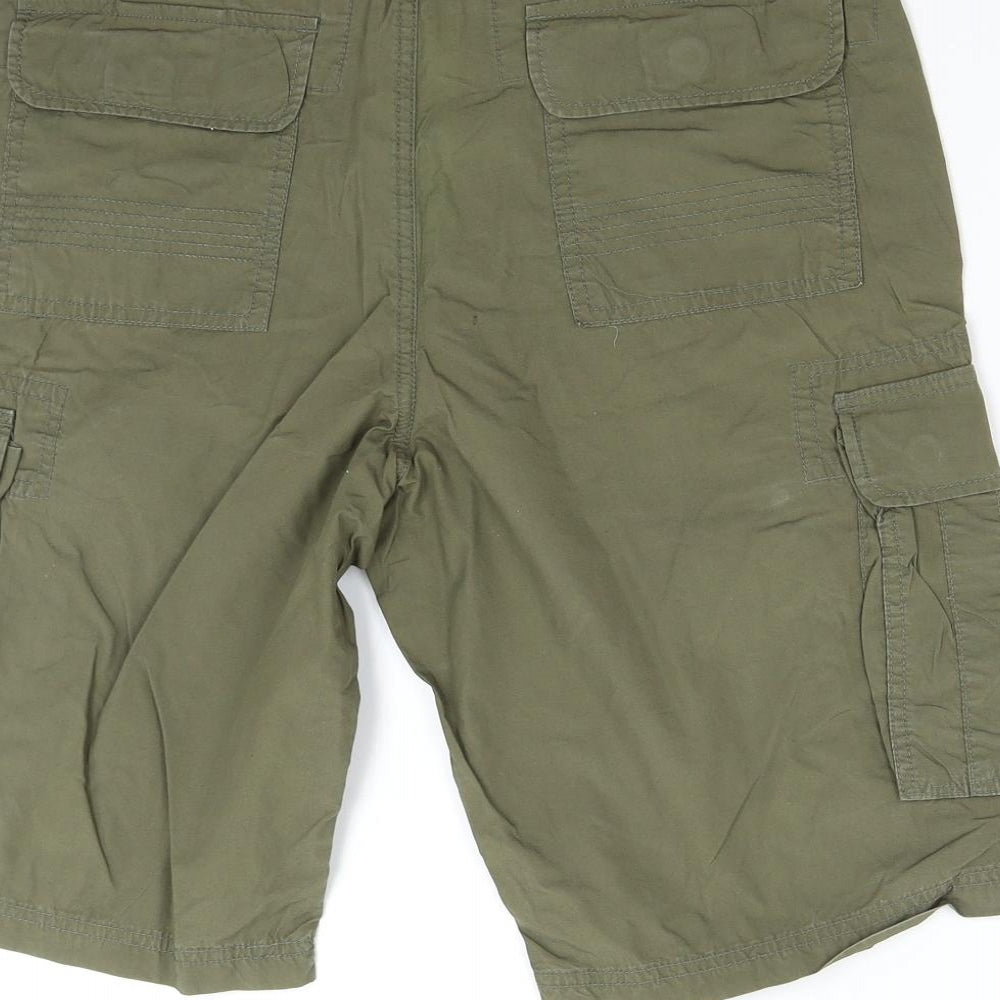 TU Mens Green   Cargo Shorts Size 32