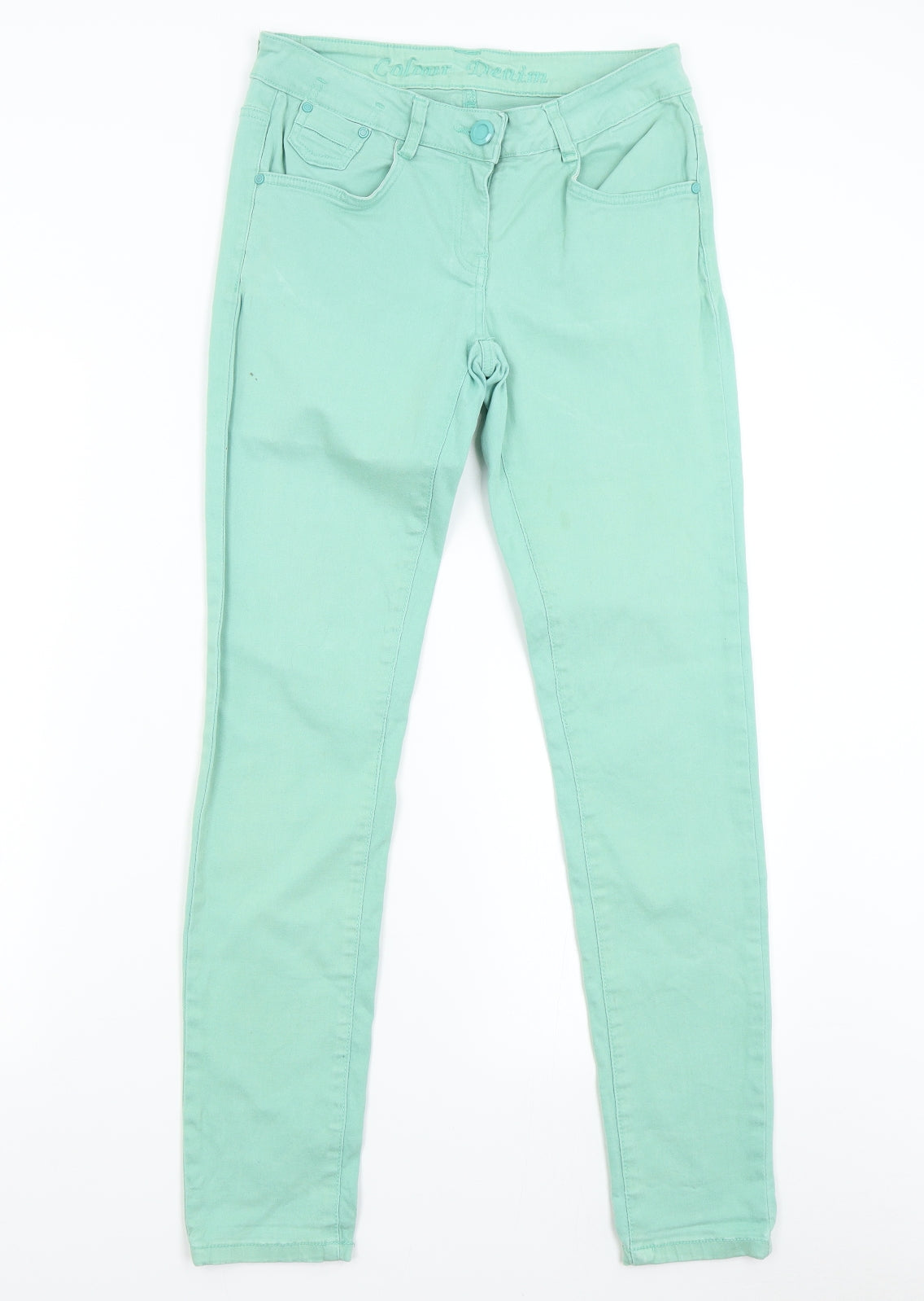Falmer Womens Green  Denim Skinny Jeans Size 10 L30 in