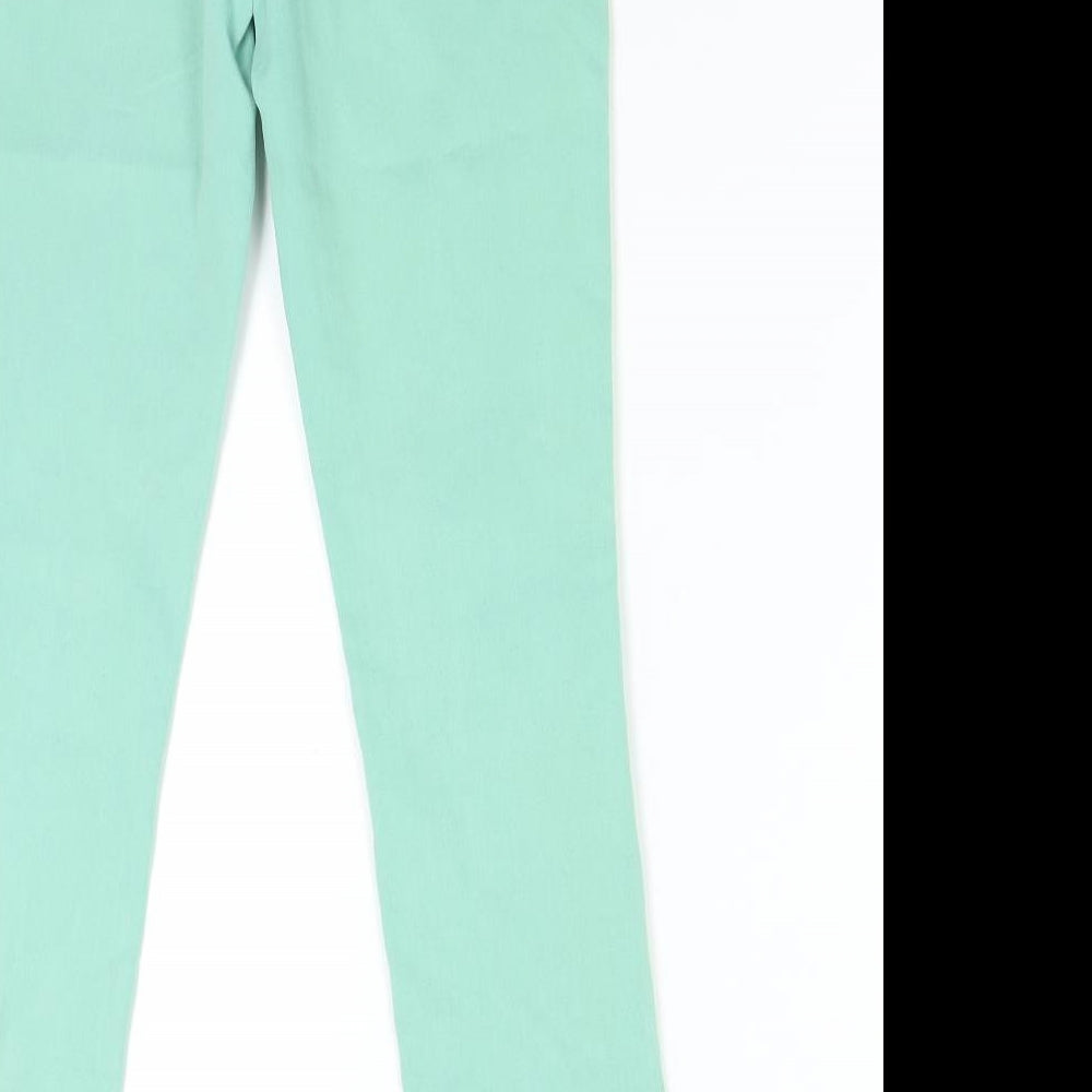 Falmer Womens Green  Denim Skinny Jeans Size 10 L30 in