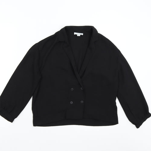 Topshop Womens Black   Basic Blouse Size 6