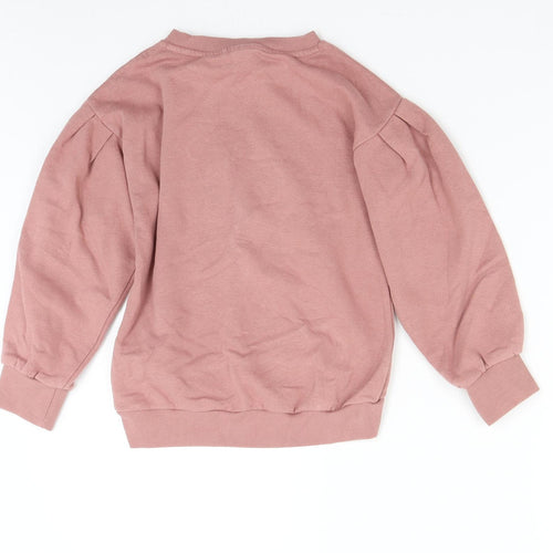 NEXT Girls Pink   Pullover Sweatshirt Size 8 Years