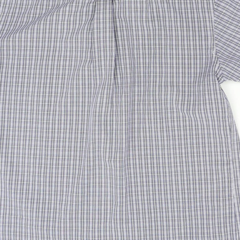 Lincoln Mens Blue Check   Button-Up Size S