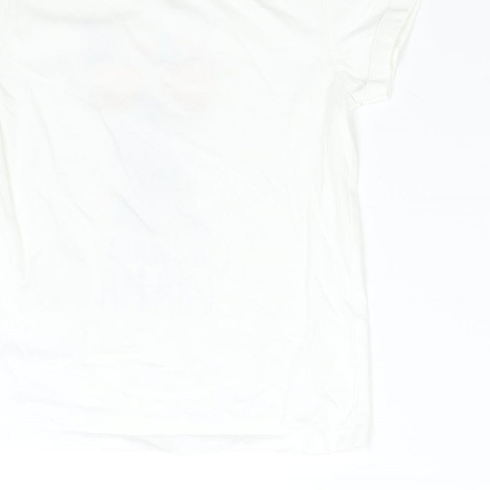 Primark Girls White   Basic T-Shirt Size 8-9 Years  - No Drama Llama