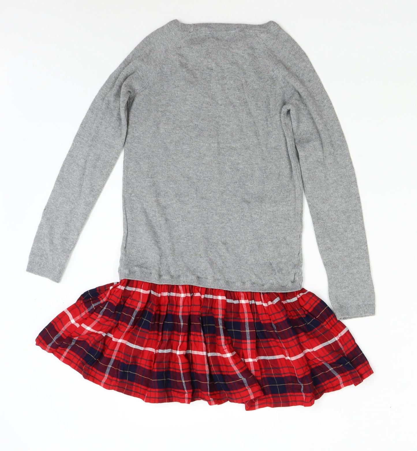 H&M Girls Grey   Jumper Dress  Size 7-8 Years