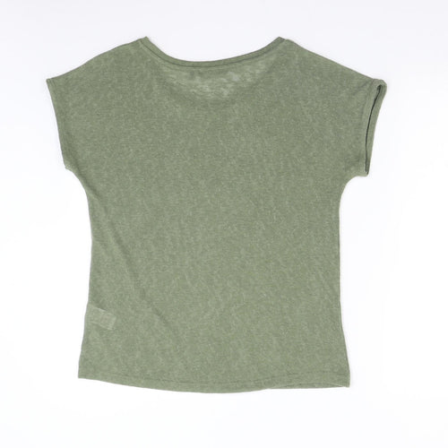 Peacock's Womens Green  Knit Pullover Jumper Size 12