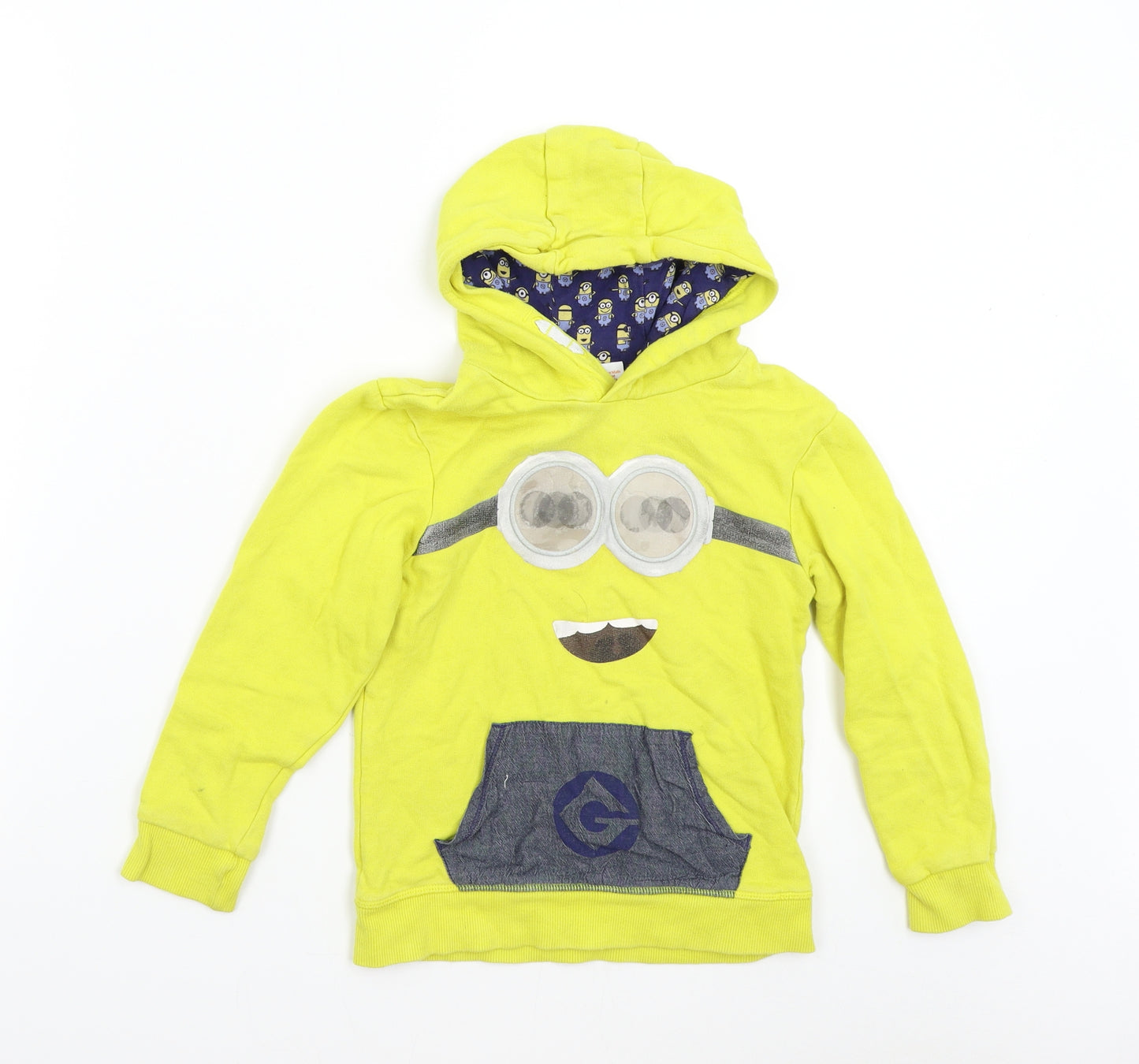 George Boys Yellow   Pullover Hoodie Size 7-8 Years  - Despicable Me