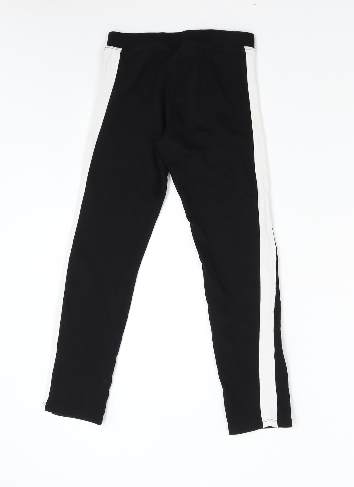 H&M Girls Black   Jogger Trousers Size 9 Years