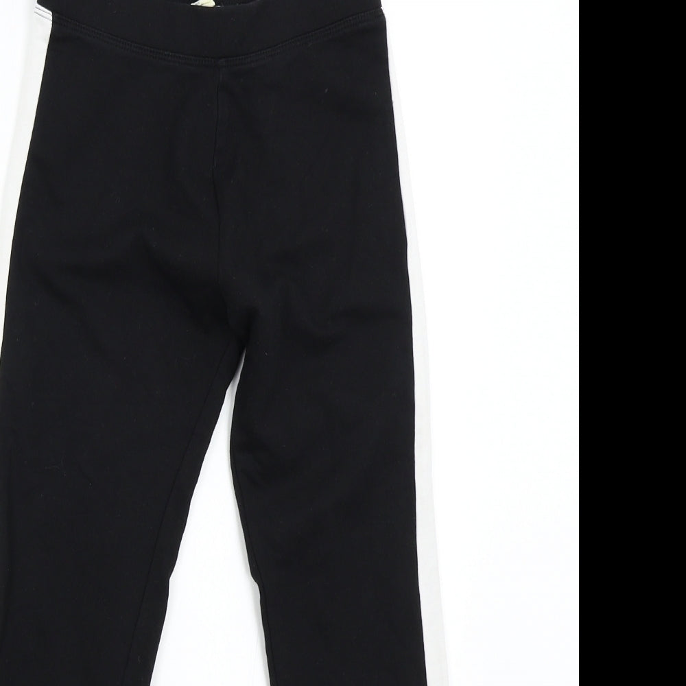 H&M Girls Black   Jogger Trousers Size 9 Years