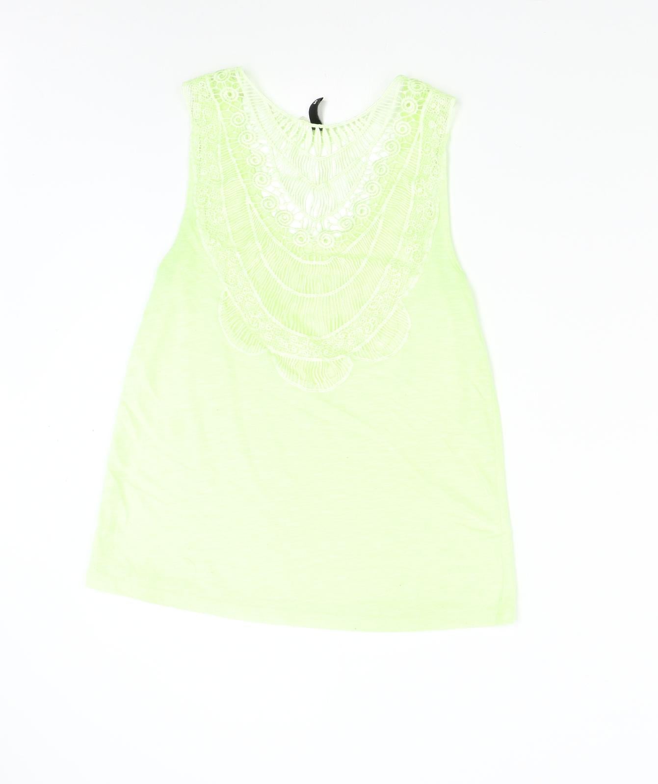 H&M Womens Green   Basic Tank Size S