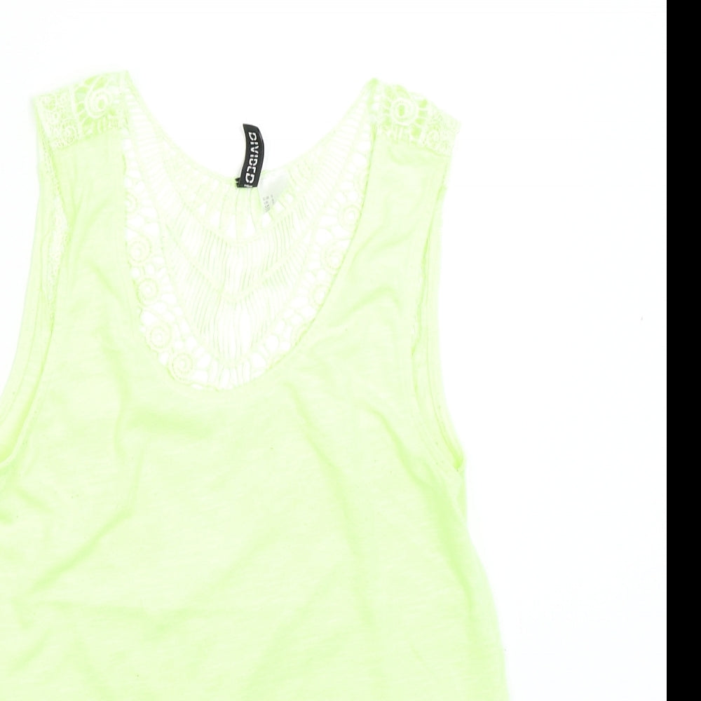 H&M Womens Green   Basic Tank Size S