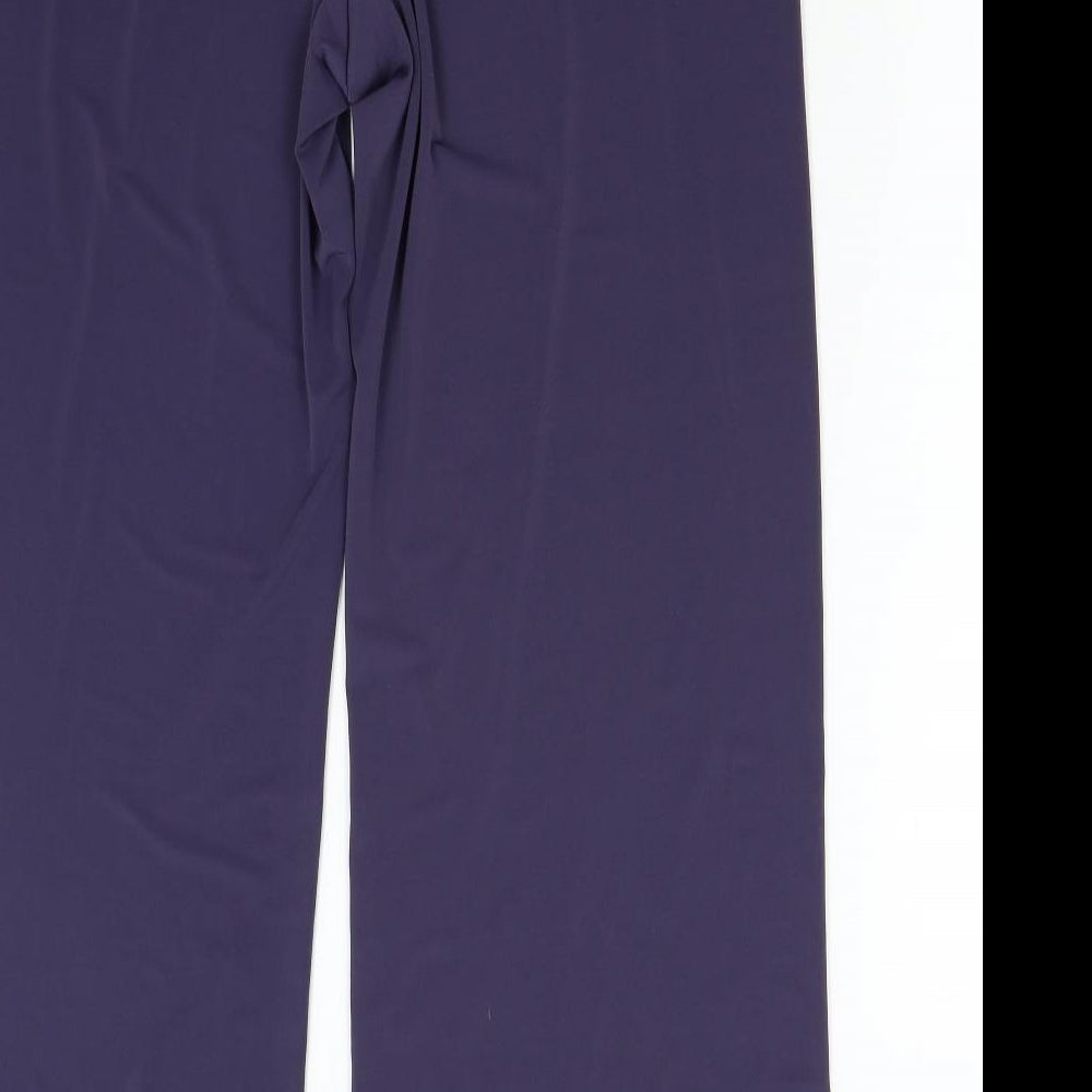 David Emanuel Womens Purple   Sweatpants Trousers Size 16 L31 in