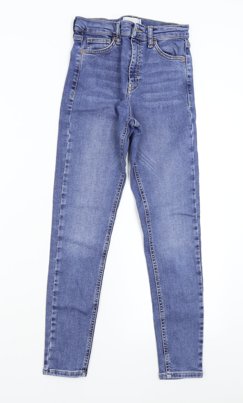 Topshop Womens Blue  Denim Skinny Jeans Size 26 L30 in