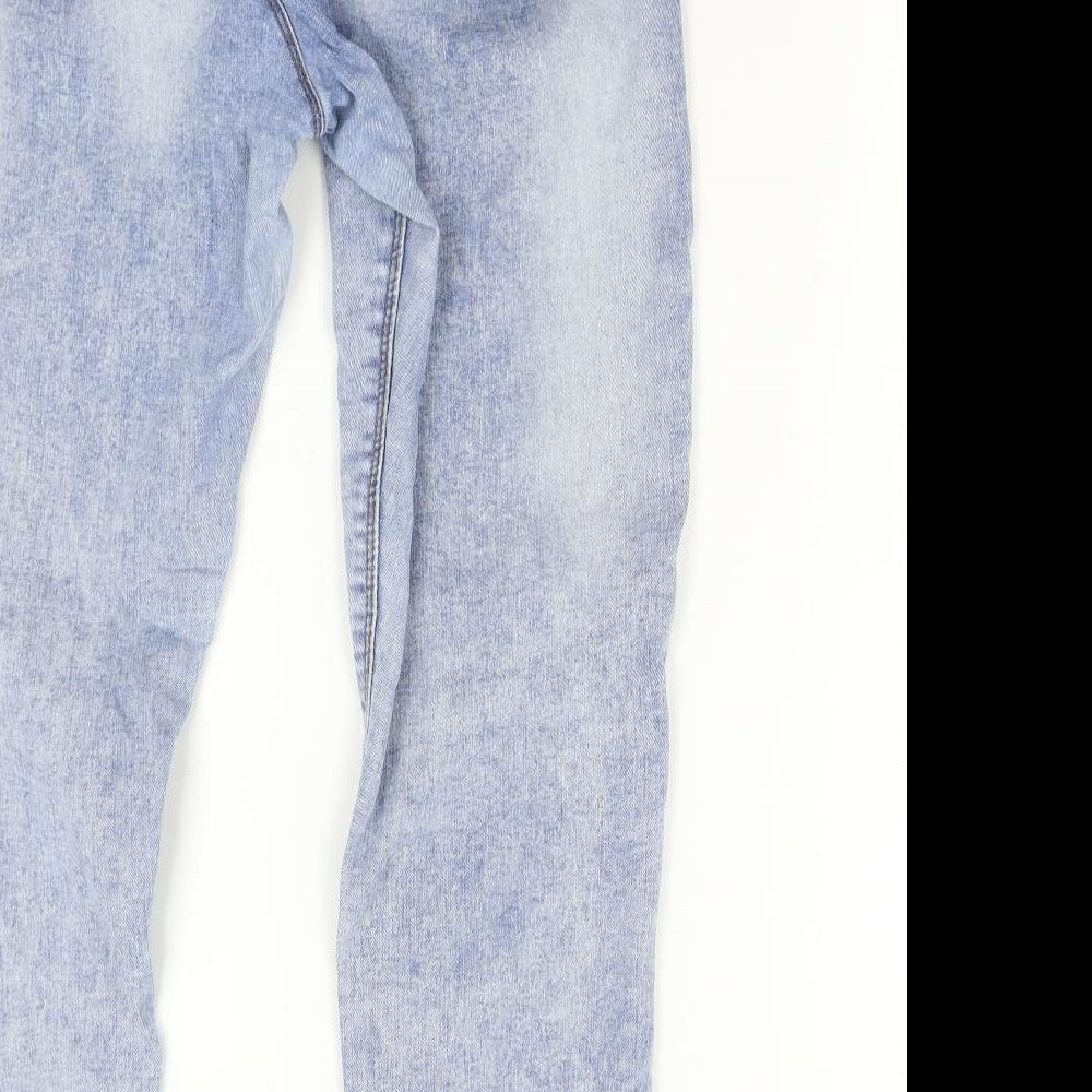 Primark Womens Blue  Denim Tapered Jeans Size 18 L28 in