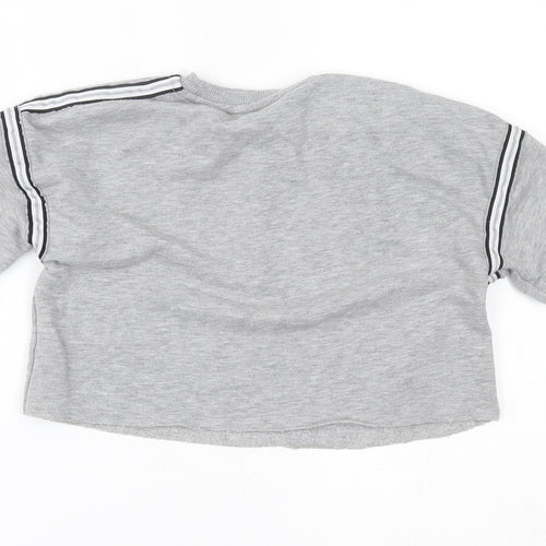 Primark Girls Grey   Pullover Sweatshirt Size 7-8 Years