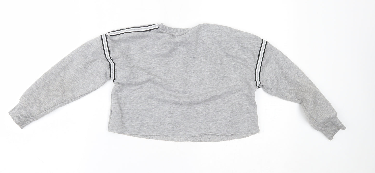 Primark Girls Grey   Pullover Sweatshirt Size 7-8 Years