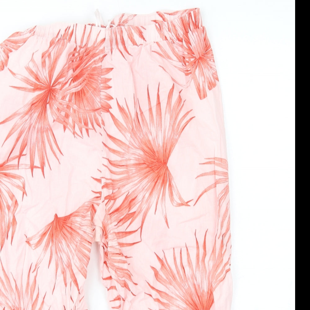John Lewis Womens Pink Floral   Pyjama Pants Size 12