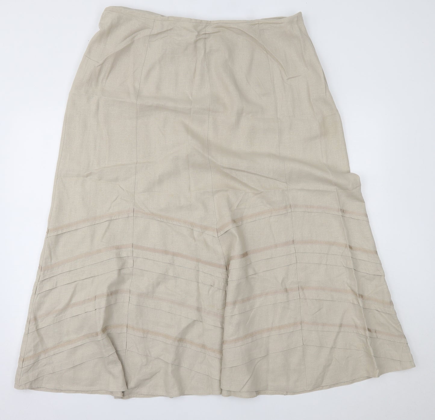 Marks and Spencer Womens Beige   Maxi Skirt Size 18