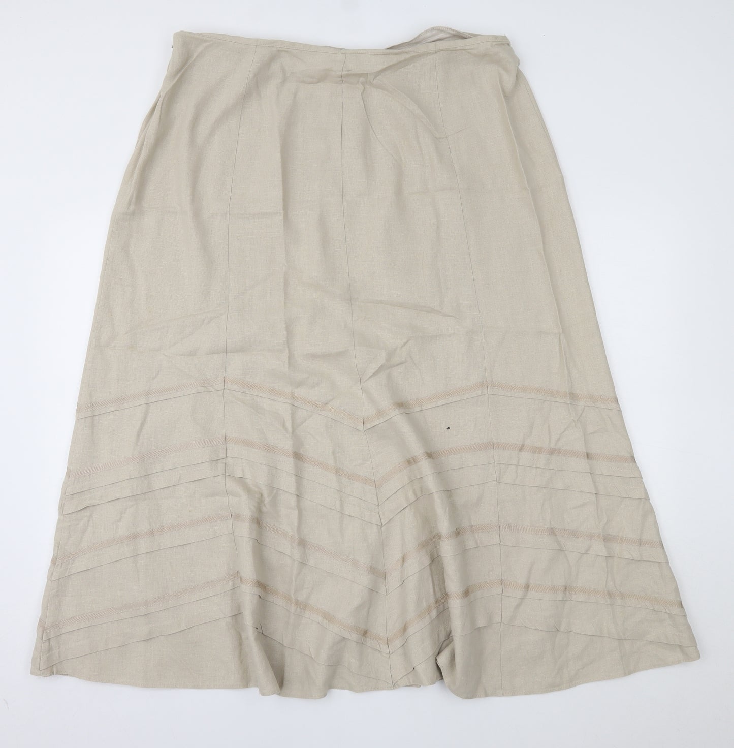 Marks and Spencer Womens Beige   Maxi Skirt Size 18