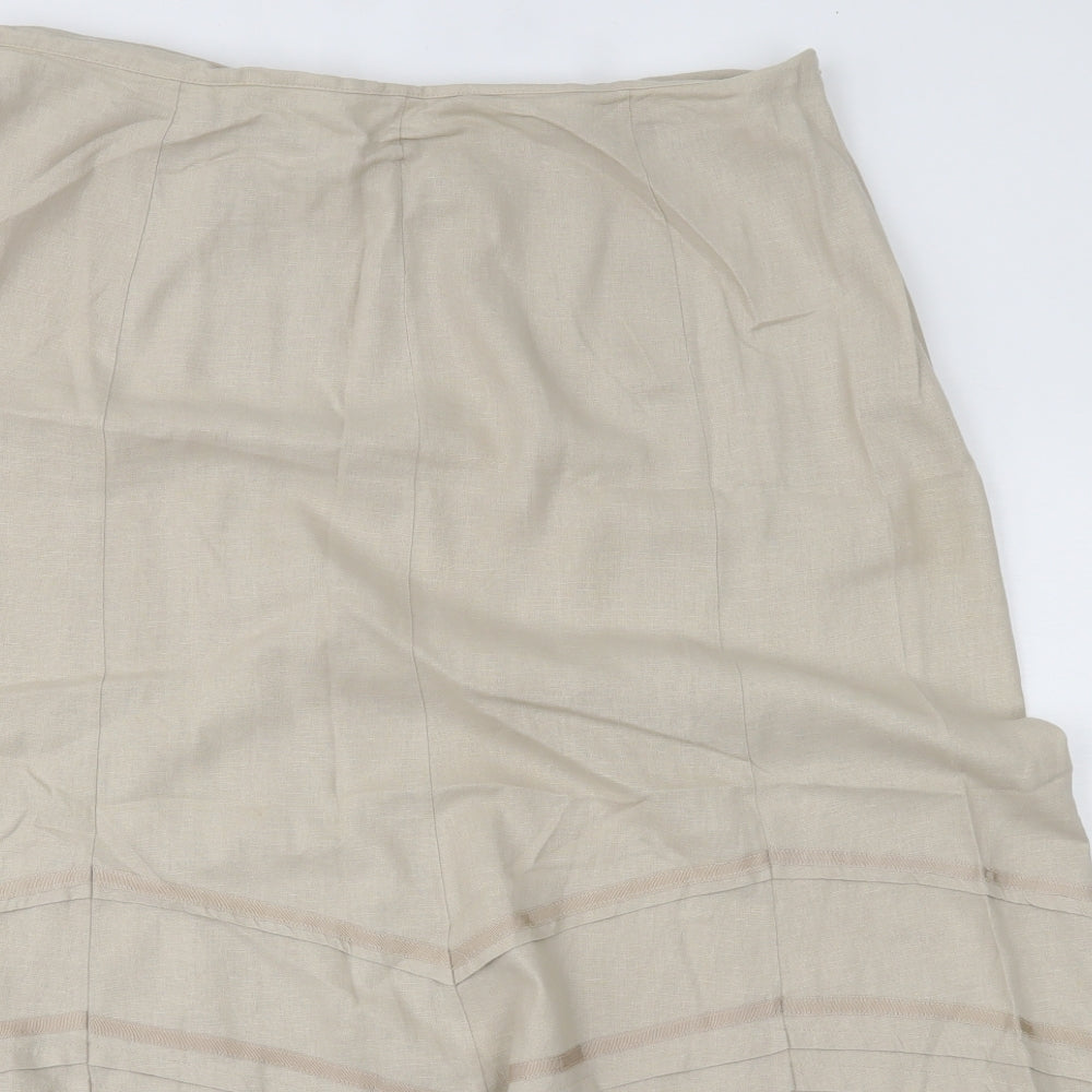 Marks and Spencer Womens Beige   Maxi Skirt Size 18