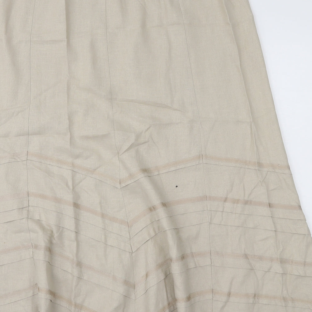 Marks and Spencer Womens Beige   Maxi Skirt Size 18