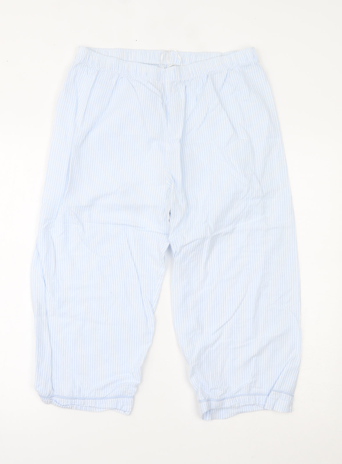 John Lewis Womens Blue Striped   Pyjama Pants Size 12