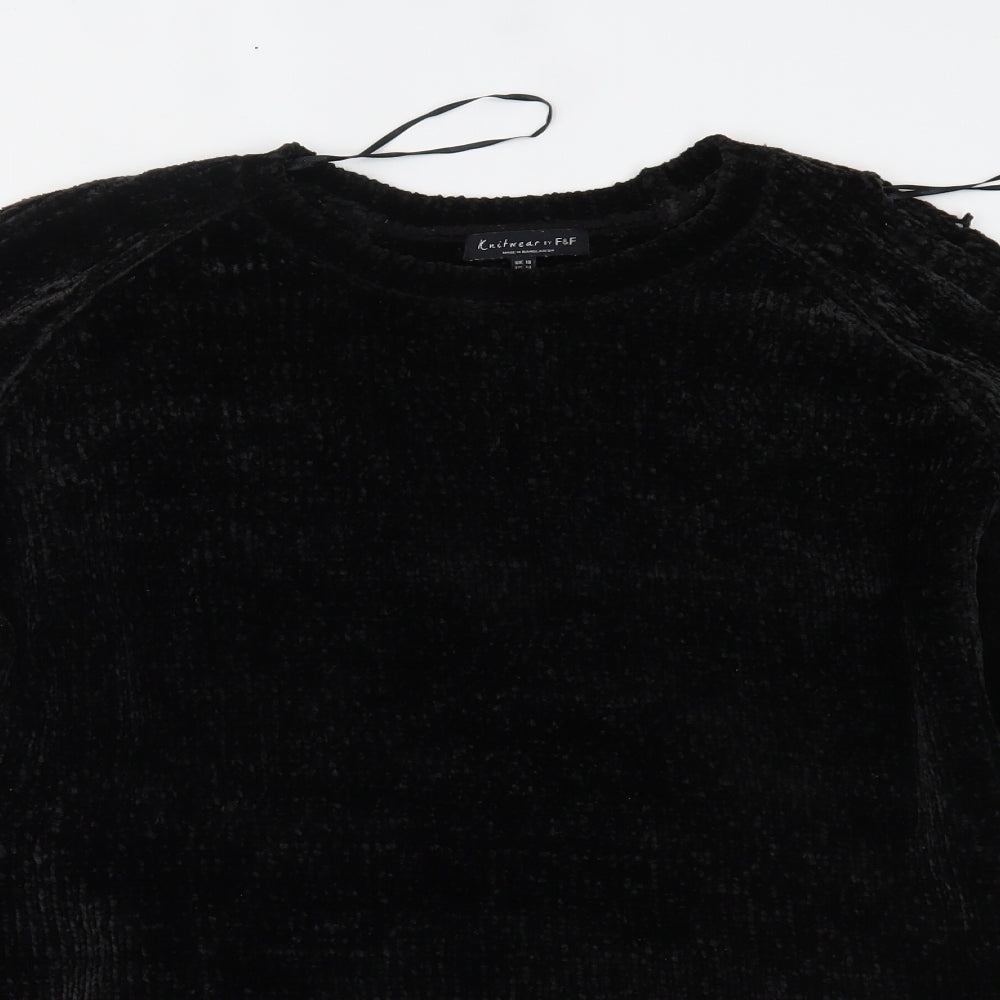 F&F Womens Black   Pullover Jumper Size 18