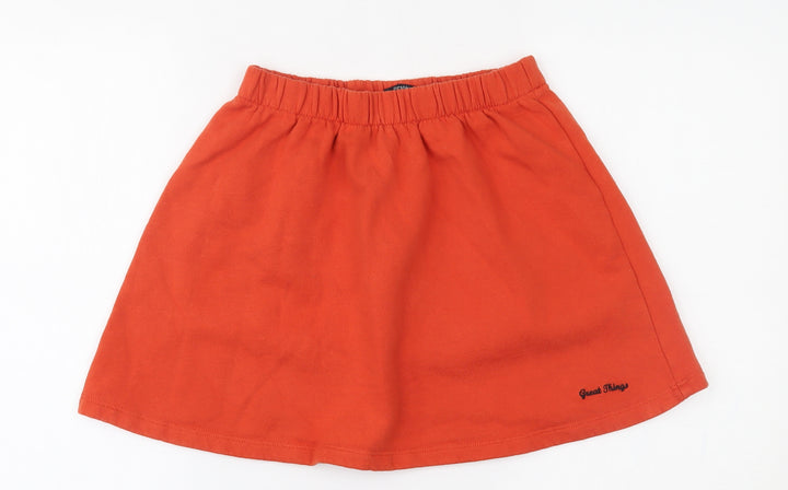 Bershka Womens Orange Mini Skirt Size M