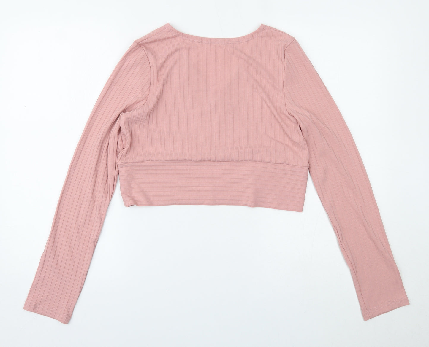 SheIn Womens Pink   Cropped Blouse Size XL