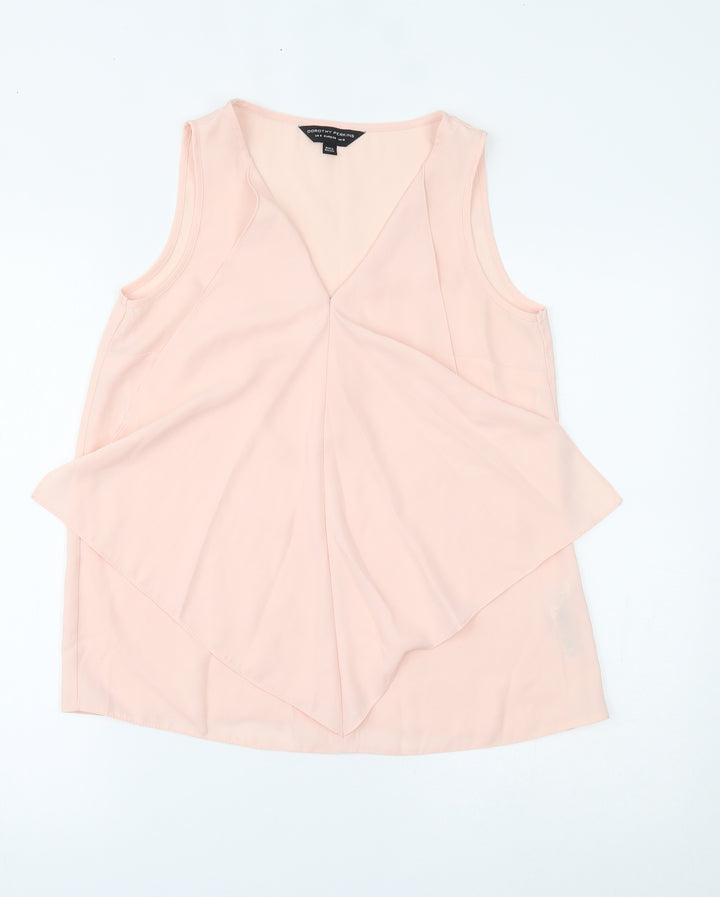 Dorothy Perkins Womens Pink   Basic Tank Size 10