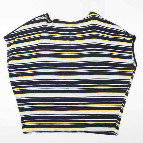 F&F Womens Blue Striped  Basic Blouse Size 18