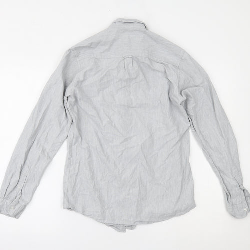Primark Mens Grey    Button-Up Size S