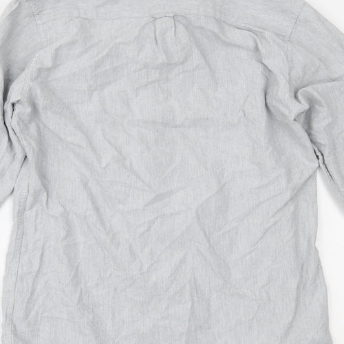 Primark Mens Grey    Button-Up Size S