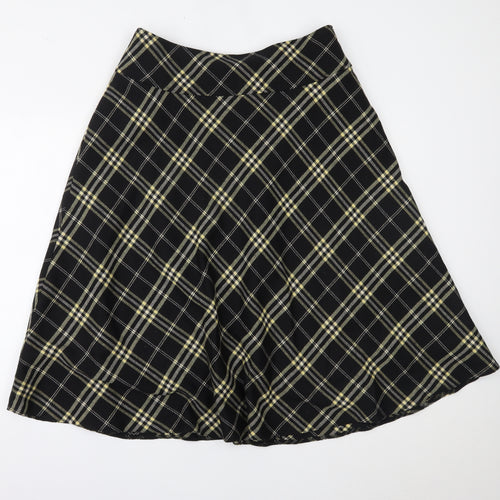Eastex Womens Black Plaid  Pleated Skirt Size 14