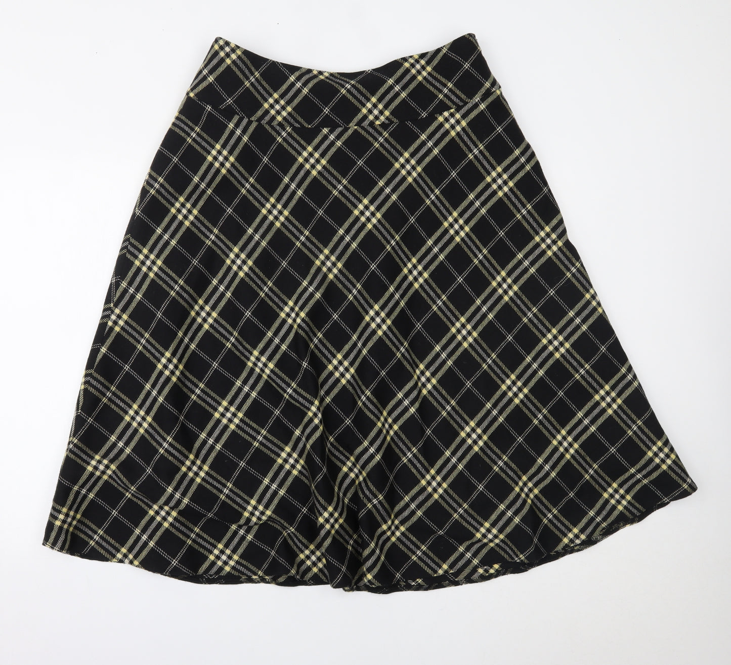 Eastex Womens Black Plaid  Pleated Skirt Size 14