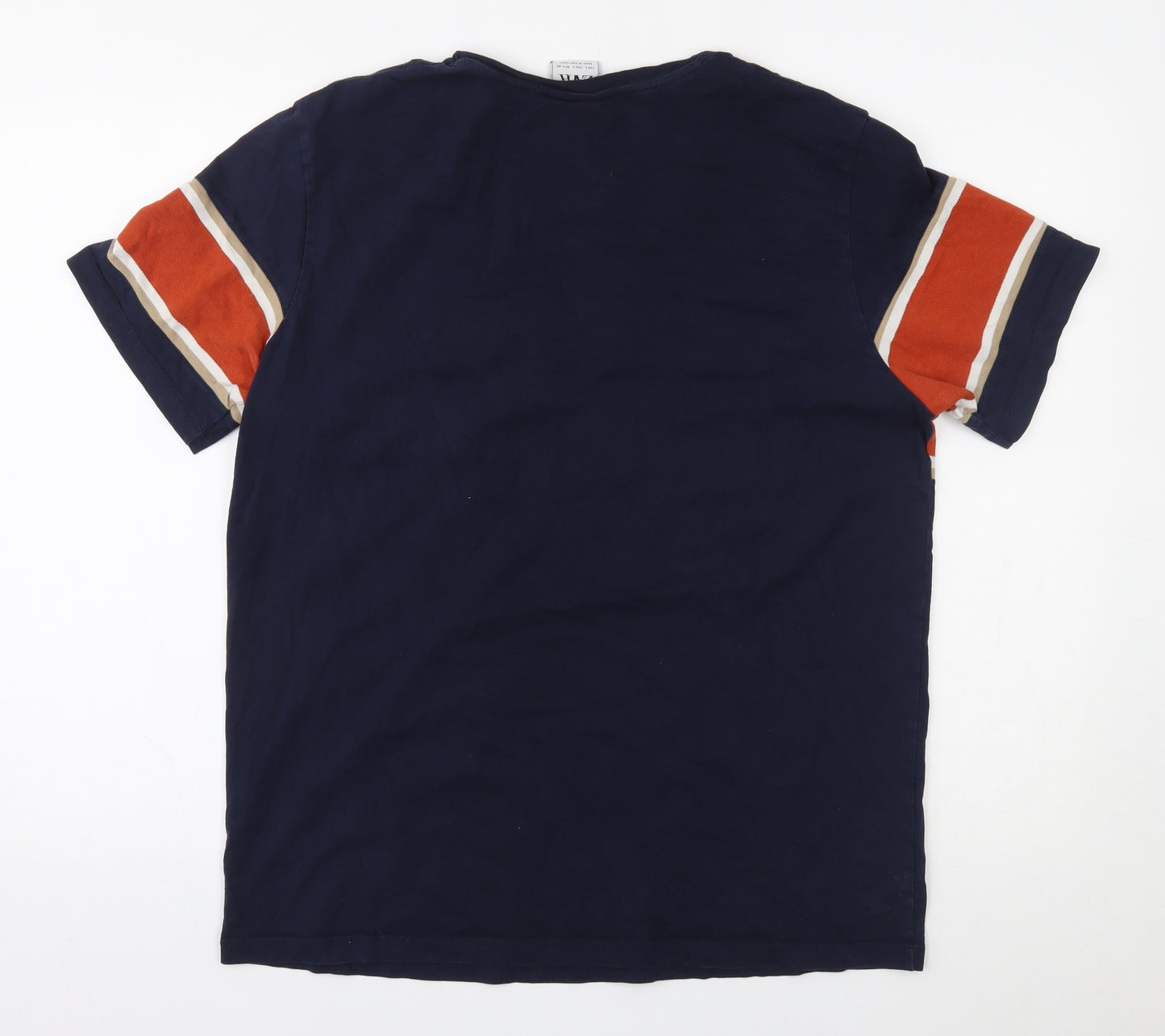 Zara Mens Blue    T-Shirt Size L