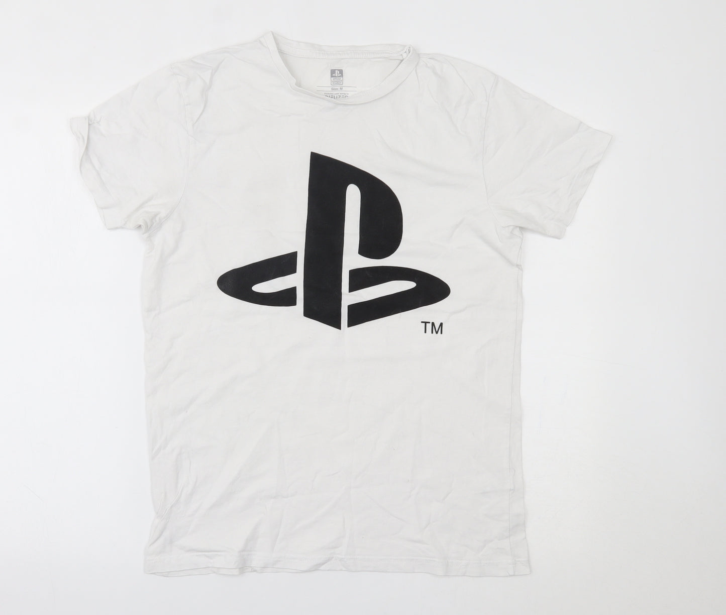 Primark Mens White    T-Shirt Size M