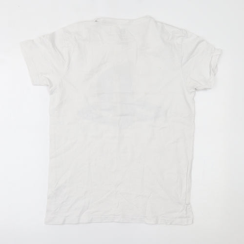 Primark Mens White    T-Shirt Size M