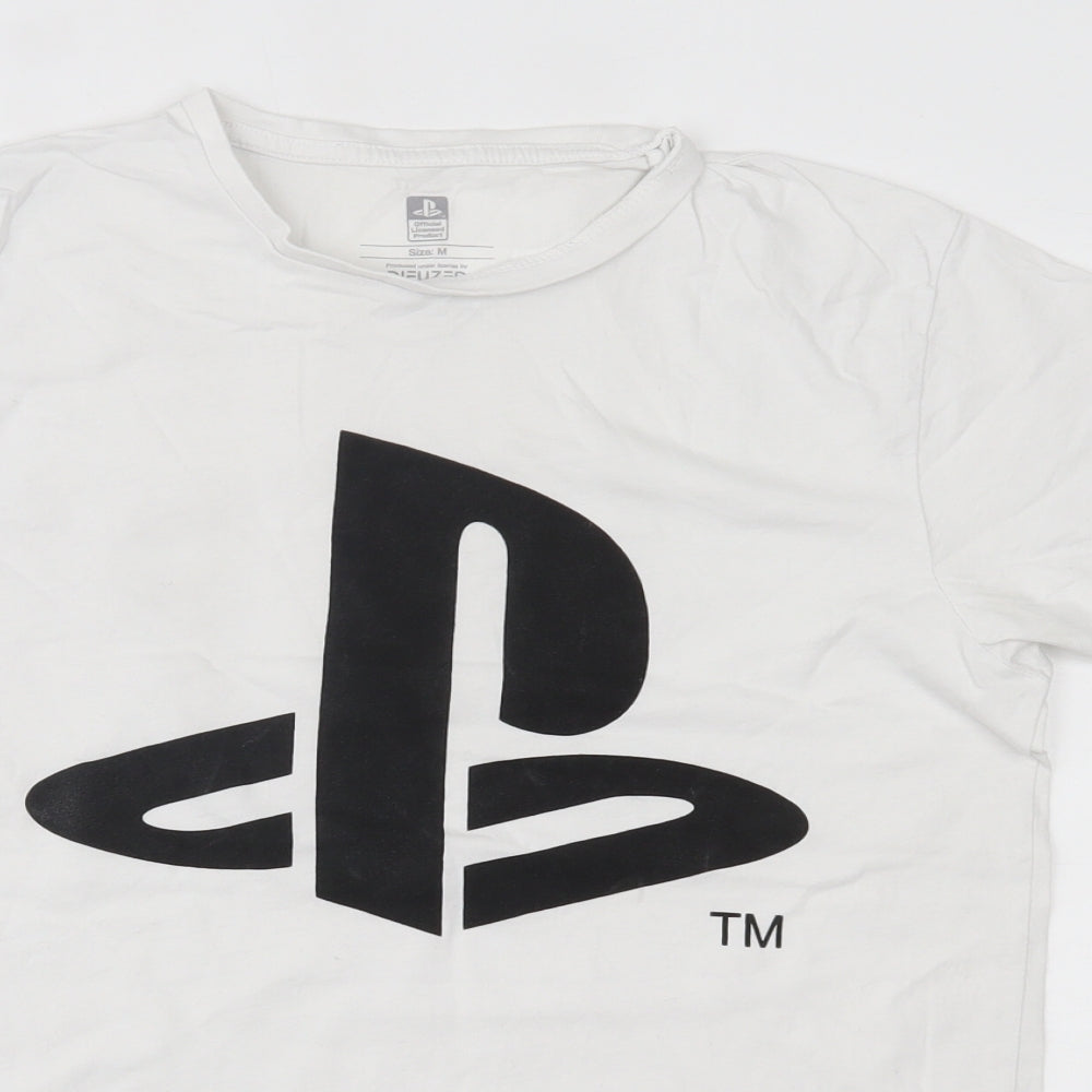 Primark Mens White    T-Shirt Size M