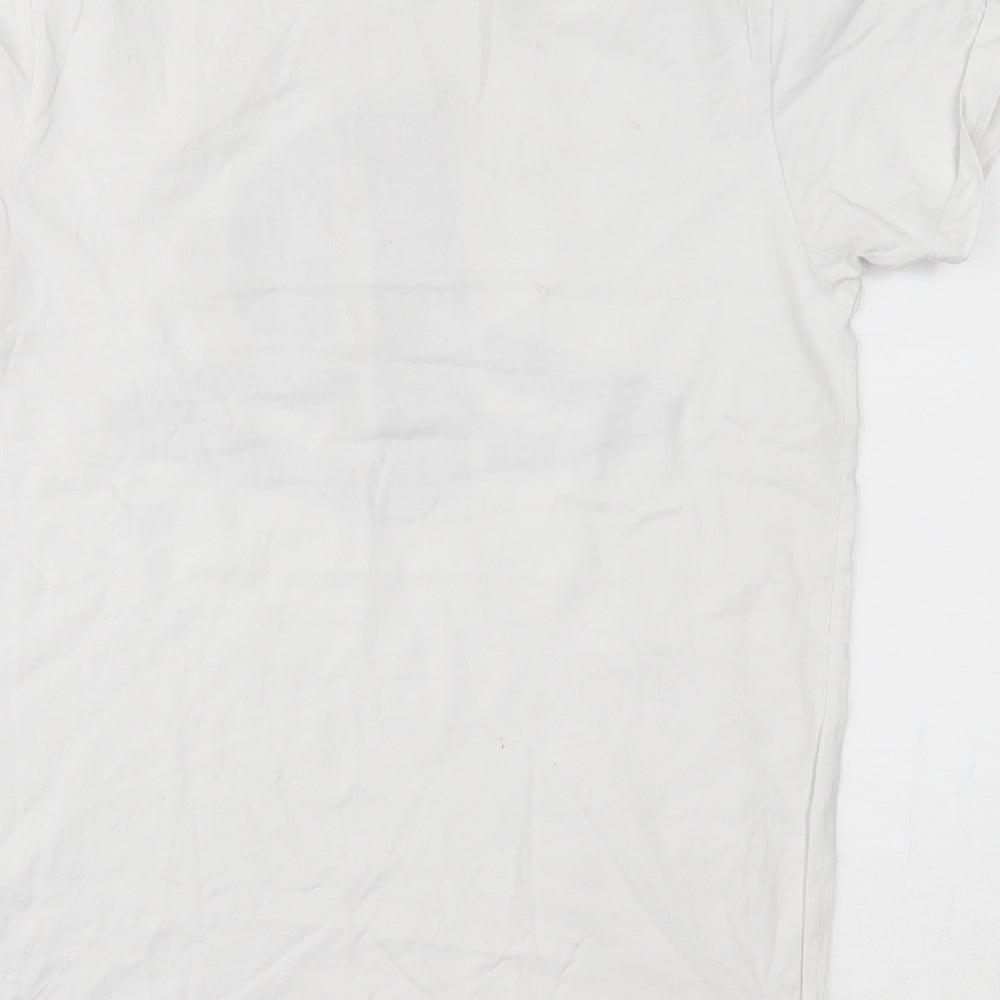 Primark Mens White    T-Shirt Size M